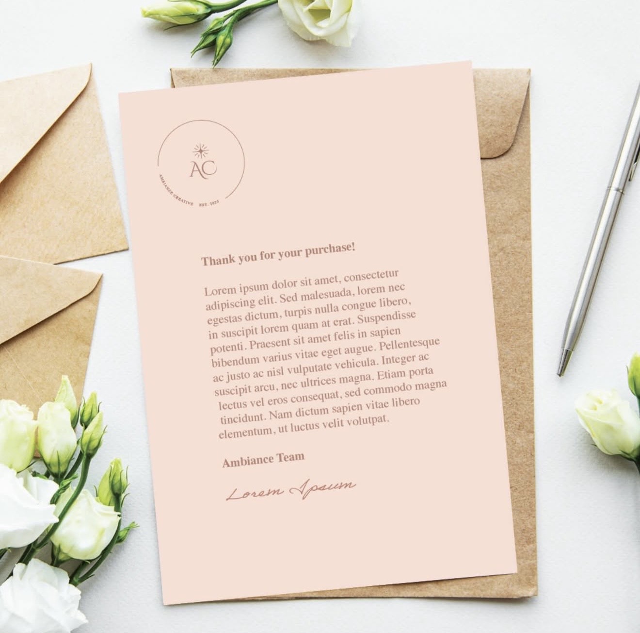 Ambiance Creative stationery